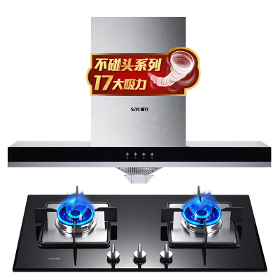 帅康(sacon)油烟机灶具套装抽油烟机燃气灶两件套17立方TE6709+58B厨卫厨房欧式吸油烟机煤气灶烟灶套餐天然气