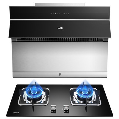 华帝(vatti)i11087+i10039B触控式侧吸抽油烟机燃气灶具 小户型家用烟灶套餐 20立方大吸力大火力液化气