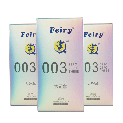 辉芮(Feiry)太妃003避孕套3盒组合装 30只装 超多润滑超薄款套套 天然乳胶橡胶安全套 计生成人情趣性用品