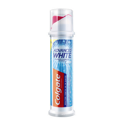 高露洁(Colgate)真空按压式牙膏 焕白臻效(直立式)100ml 波兰进口