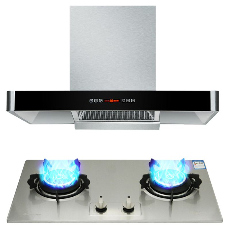 大臣 触控式 18立方大吸力油烟机套餐T07G+DC717 液化气 欧式