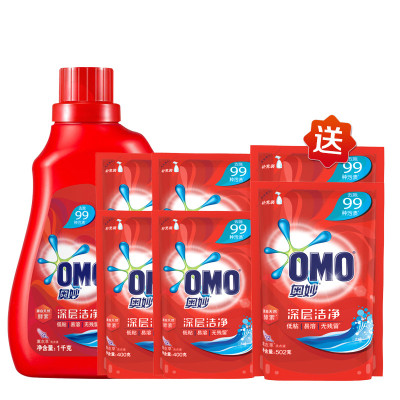 奥妙(OMO) 深层洁净洗衣液1kg+502g*2+400g*4[联合利华]