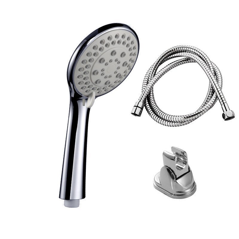 阳光杰尼五功能淋浴手持花洒喷头 软管墙座套装