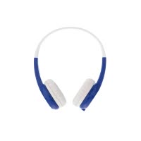 buddyPHONES Explore专业儿童耳机头戴式在线英语学习语音通话早教机耳麦不伤听力有线耳机小孩玩具礼物 蓝色