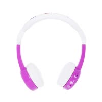 buddyPHONES InFlight儿童耳机头戴式可折叠学生学英语通话有线耳机飞机可用生日礼物可爱卡通节日礼品 紫色