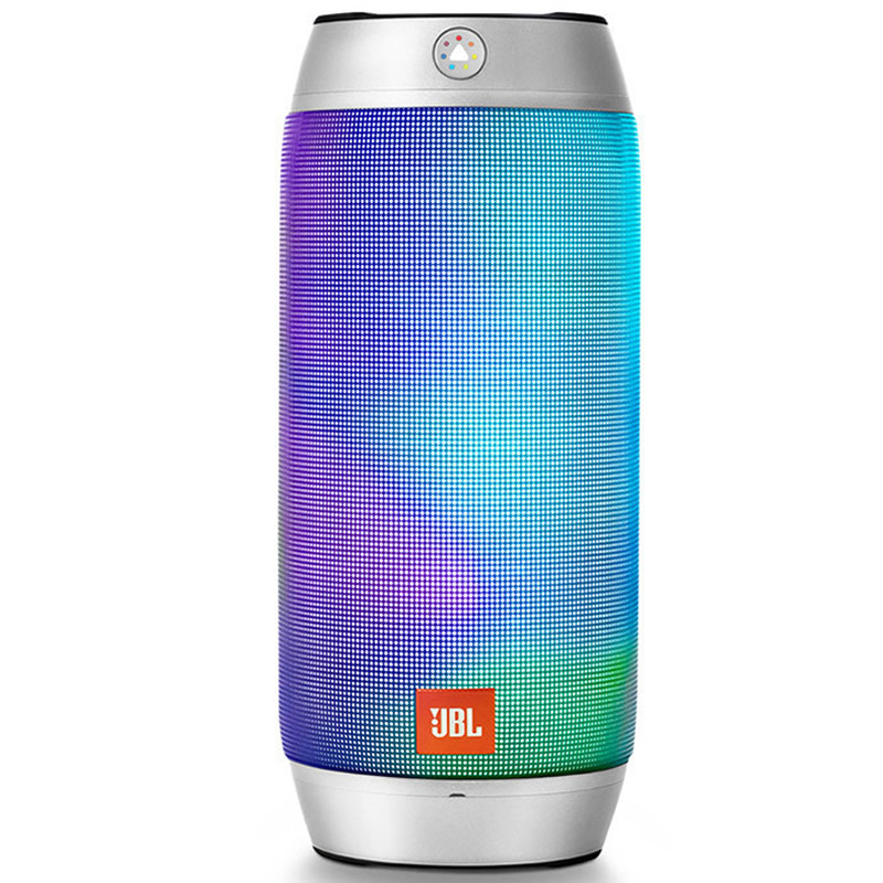 JBL Pulse 2 炫彩脉动无线蓝牙音响/音箱 银色 户外防水溅低音炮[保税仓发货]