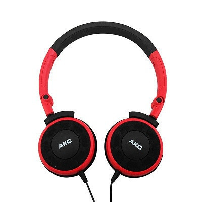 爱科技(AKG)Y30 便携式头戴式耳机 立体声手机通话耳机 重低音音乐耳机 - 红色
