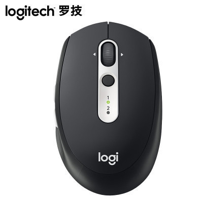 罗技(Logitech) M585无线静音蓝牙鼠标FLOW跨屏传输多设备双模式连接台式机笔记本商务办公家用 黑色