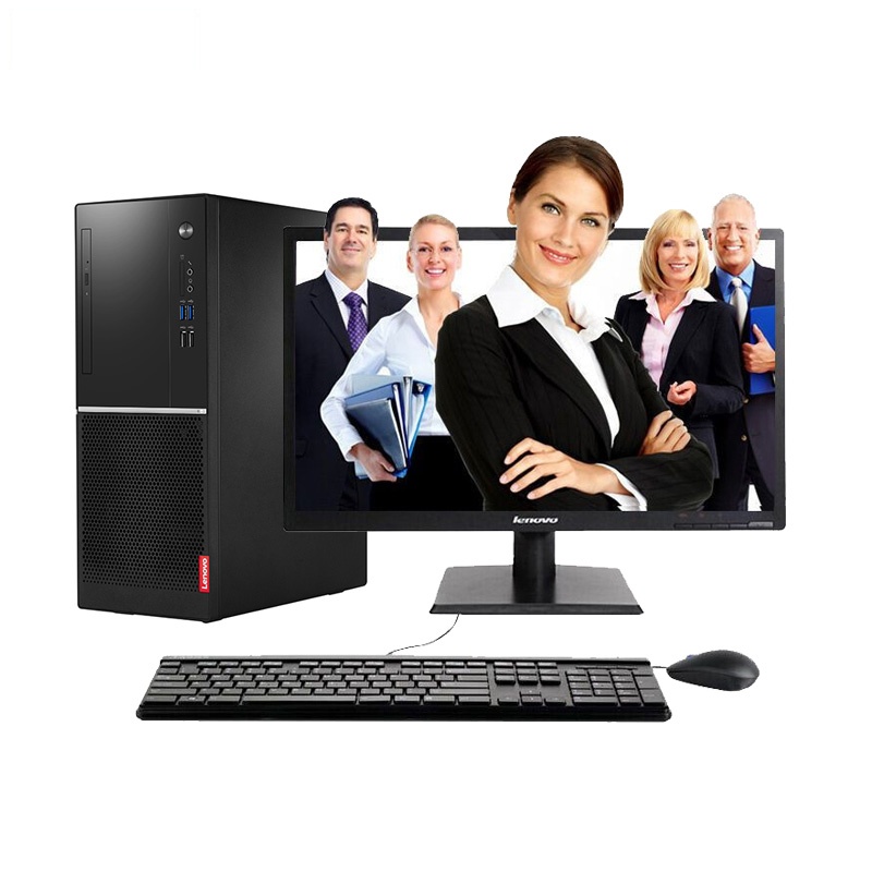 联想(Lenovo)扬天商用M4900k台式电脑+19.5英寸屏(I5-7400 4G 1T 2G独显 DVDRW)