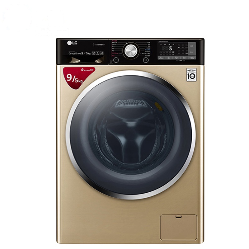 LG WD-BH451B8H 大容量9公斤滚筒烘干洗衣机 防过敏洗 多样烘干 全自动洗干一体变频