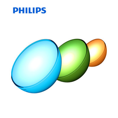 飞利浦(PHILIPS)LED无线智能灯魔灯1600万色调光变色感应10W单灯便携可充电小夜灯卧室唤醒 Hue Go
