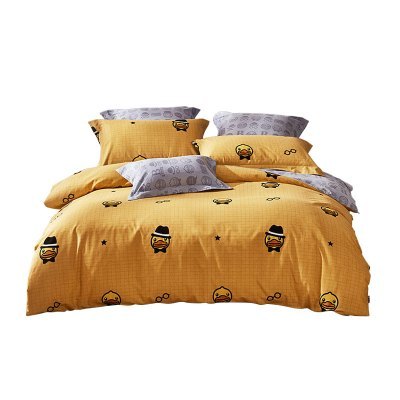 LOVO家纺出品 磨毛纯棉四件套全棉床品套件床上用品床单被套