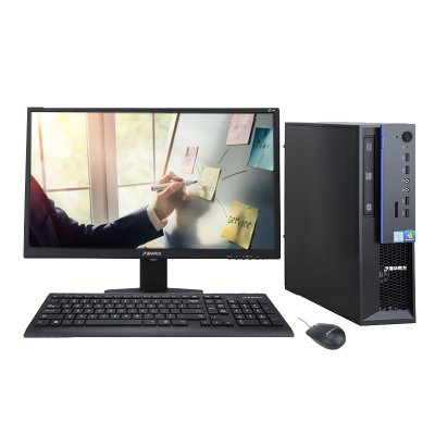 清华同方(THTF)超扬S7008台式电脑主机+21.5英寸(Intel i5-7400 4GB 2GB显存 1TB)