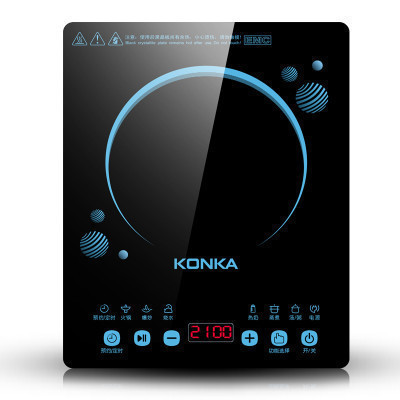 康佳(KONKA)电磁炉KEO-21CS299CB(TCE) 智能整板触控 2100W大功率 (赠汤锅+精铁不粘炒锅)