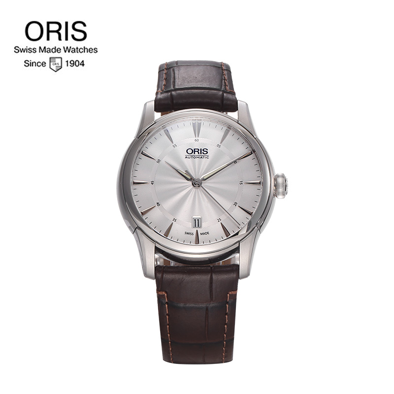 豪利时(ORIS)文化系列白色自动机械男表73376704051m手表