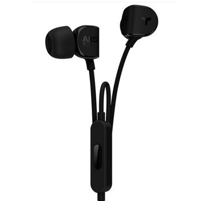 AKG Y20U 立体声入耳式耳机 音乐耳麦 手机耳机 通用线控一键兼容 带麦可通话 黑色
