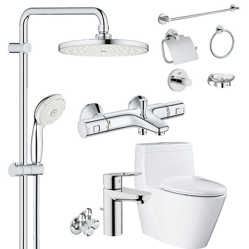 德国-高仪(GROHE)进口卫浴大套装恒温花洒台盆龙头马桶卫生间全套组