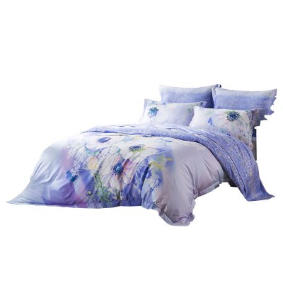 LUOLAI罗莱家纺 贡缎纯棉四件套全棉床品套件床上用品床单被套