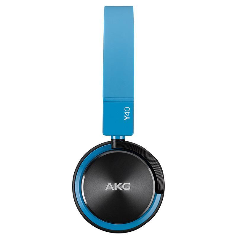 AKG/爱科技 Y40 耳机头戴式HIFI耳机耳麦线控 蓝色