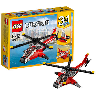 LEGO乐高 Creator创意百变系列 直升机突击31057 塑料玩具 6-14岁 100-200块