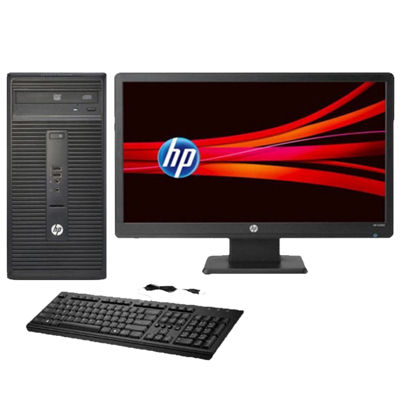 惠普(hp)288Pro G2 MT 台式电脑整机 21.5宽屏 (i3-6100 4G 1TB win7专业版 黑色)