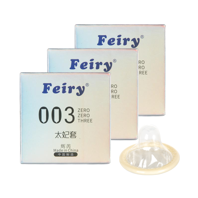 辉芮(Feiry)太妃003避孕套3盒组合装 9只装 润滑超薄套套 天然乳胶橡胶安全套 超薄款 成人用品 计生用品