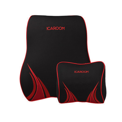 爱车屋(ICAROOM)汽车头枕腰靠套装 记忆棉车用护颈枕 简约车用护腰靠背垫靠枕四季可用 I16-870A