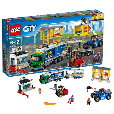 LEGO乐高 City城市系列 货运港口60169 200块以上 6-12岁 塑料玩具