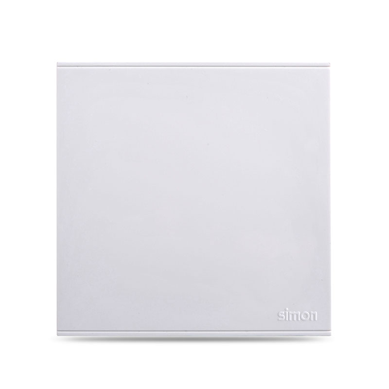 西蒙E6系列86型墙壁开关插座空白安装面板白板盖板空白挡板板雅白721000