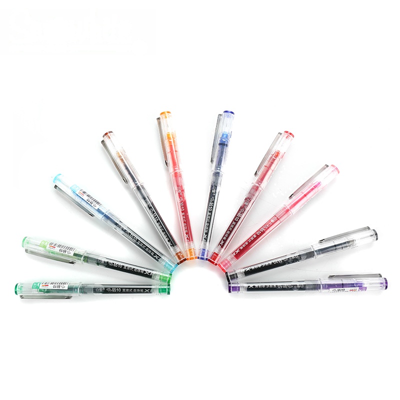 白雪（Snowhite） 0.5mm 办公用 黑色 走珠笔 X55.5 （盒*12支）