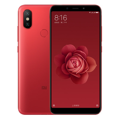 Xiaomi/小米 小米6X 6GB+128GB 赤焰红 移动联通电信4G全网通手机 “治愈系”自拍双摄