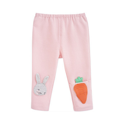 婴姿坊女童可爱小兔简约修身打底裤 2色可选 80-120cm