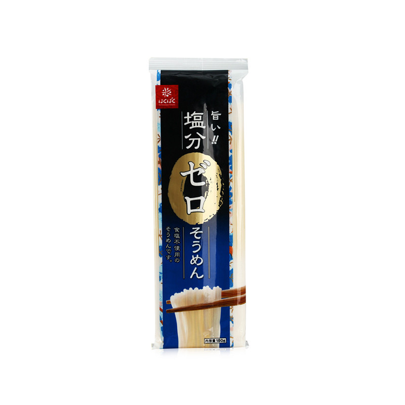 黄金大地Hakubaku 宝宝零盐分有机营养小麦细面 180g/袋 日本原装进口 婴儿面条