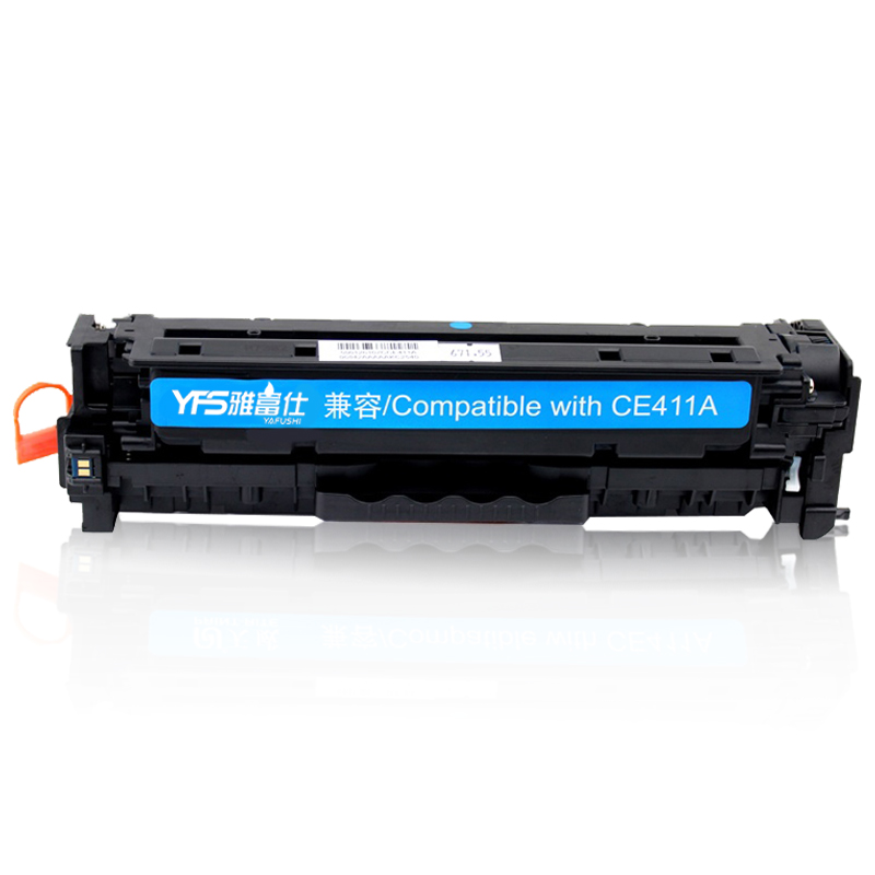 雅富仕(YA FU SHI) 适用于惠普300/400 青色带芯片 硒鼓 CE411A (支)