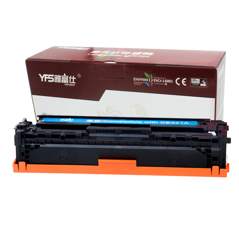 雅富仕 适用于惠普CP1525 青色带芯片 硒鼓 CE321A（支）