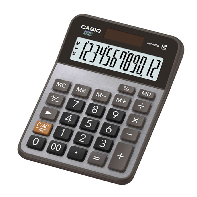 卡西欧(CASIO ) 小型 12位 双电源 超宽计算器 黑色 MH-12-BK(个)