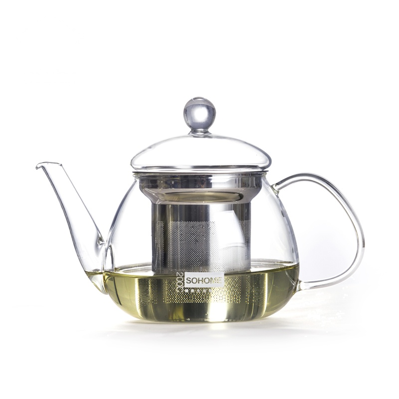 sohome 贝蒂一壶两杯套装 耐热玻璃茶壶 花茶壶 泡茶壶 不锈钢滤网