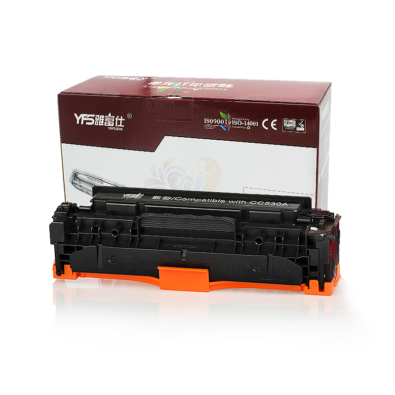 雅富仕(YA FU SHI) 适用于惠普2025(CC531A)/CRG118 青色带芯片 硒鼓 CC531A(支)