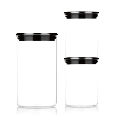 sohome 家品三入玻璃密封罐套装-105(双休,节假日不发货)