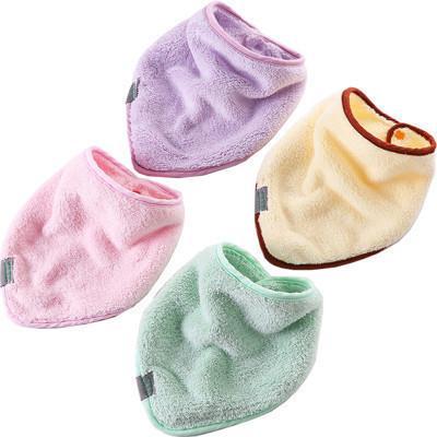 卡伴婴儿三角巾宝宝口水巾按扣夏季薄款女头巾1-2岁围嘴婴儿用品三条装