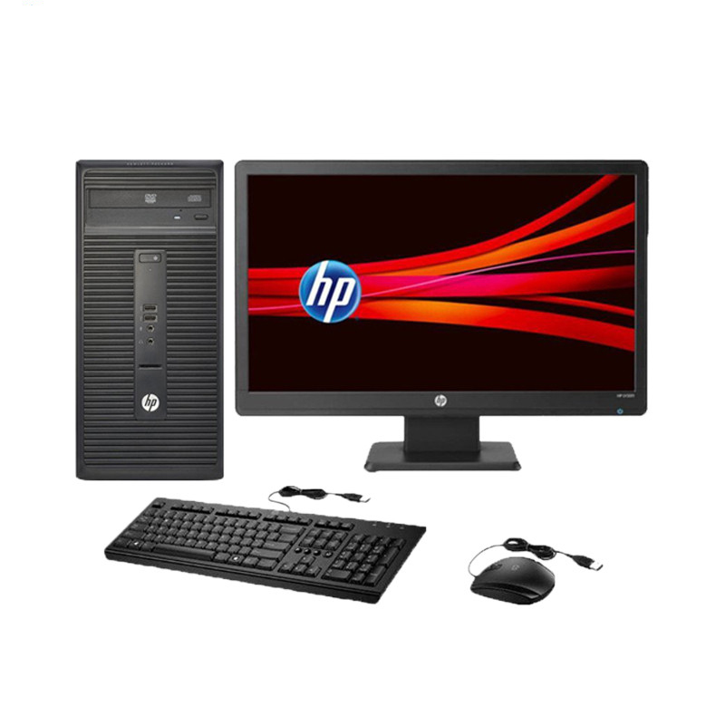 惠普(HP)288 Pro G2 台式商用电脑整机 20英寸显示器(I5-6500 4G 1T 集显 黑)