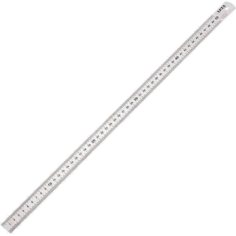[苏宁自营]勒塔(LETA)工具 不锈钢直尺 刻度尺 公制绘图 双面刻度 500mm LT-MT503