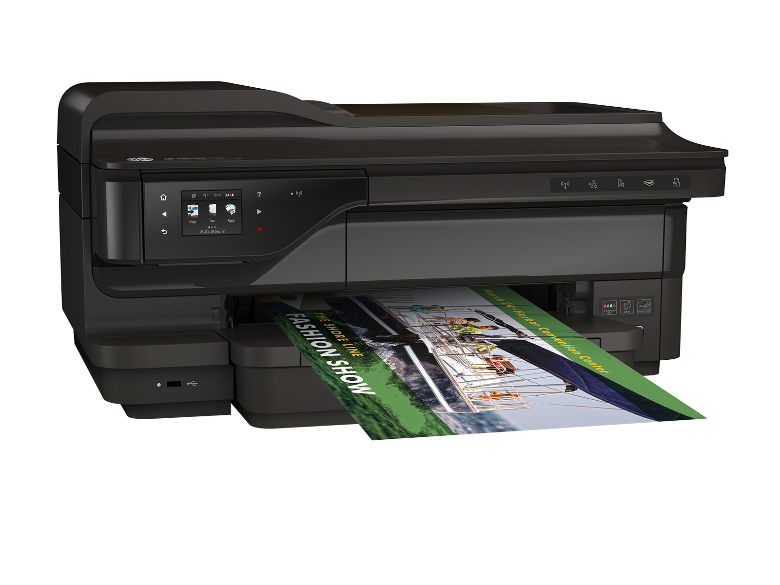 惠普(HP)OFFICEJET 7612喷墨宽幅多功能一体机 (优享服务)