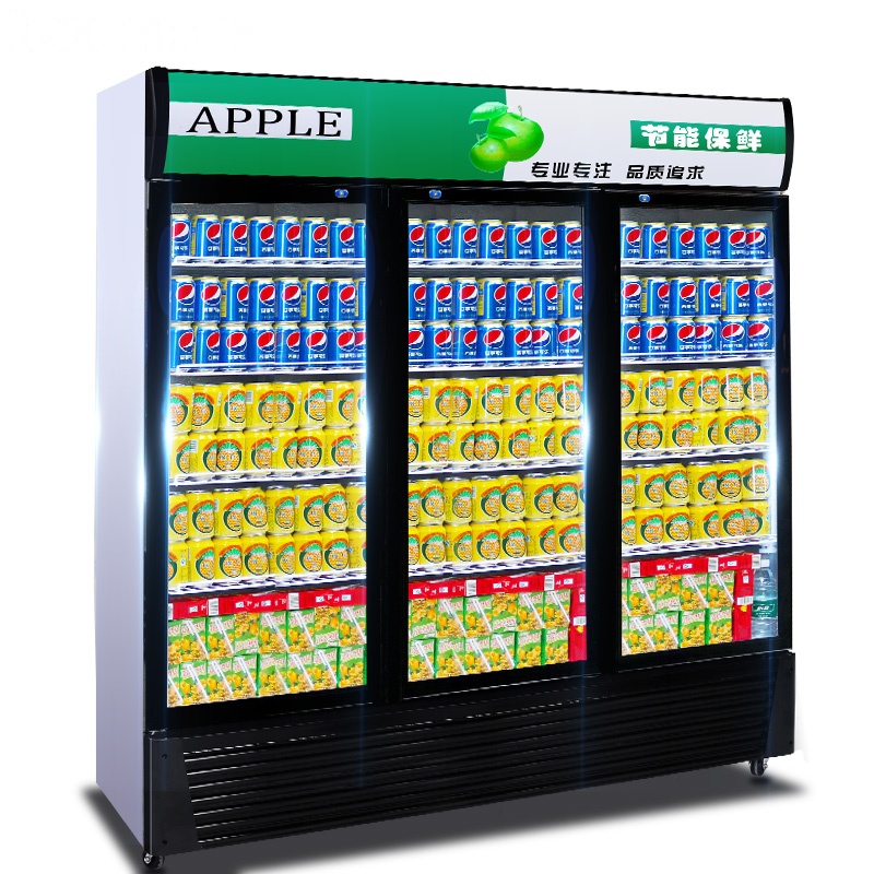 乐创(lecon)展示柜 商用冰柜 冰箱冰箱饮料柜冷柜三门风冷