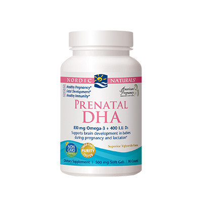 挪威小鱼（Nordic Naturals）孕妇产前 孕中 DHA胶囊90粒/瓶装（原味）dha孕妇专用 美国进口