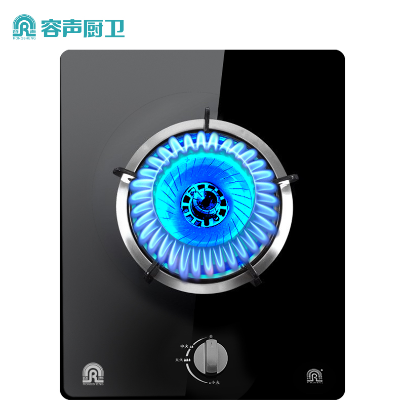 容声(RONGSHENG) 燃气灶嵌入式灶具JZY-Q105-RQ01D玻璃(液化气)4KW大火力单灶