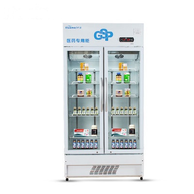 华美(Huamei)LC-630D 630升商用冷藏展示柜 两门医药阴凉柜 冷藏阴凉转换药品展示柜 GSP认证