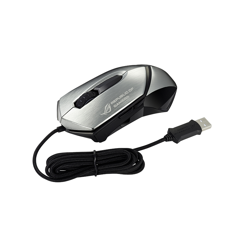 玩家国度(ROG)鼠标 GX1000 MOUSE 银白色