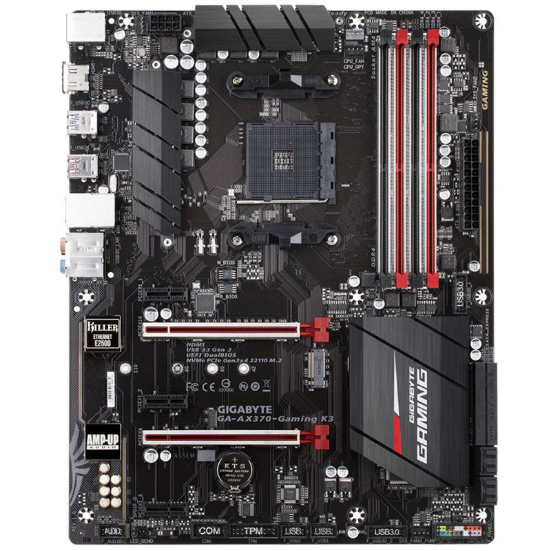 技嘉(GIGABYTE) AX370-Gaming K3 台式机游戏主板 (AMD平台/AM4)