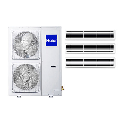 海尔商用(Haier) RFC125MXSAVA(G) 5匹变频冷暖一拖三 中央空调一拖多 1级能效 适用65~97㎡